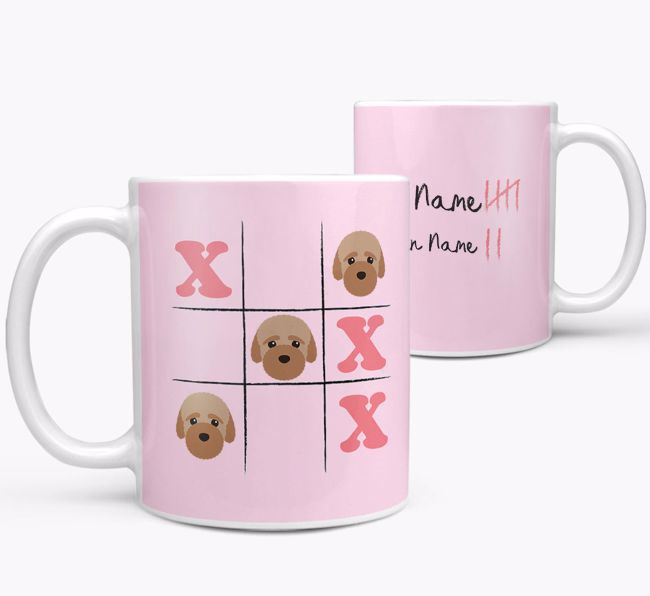 Noughts and Crosses: Personalized {breedFullName} Mug